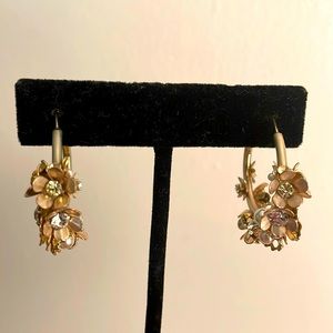 Crystal & pearl hoop